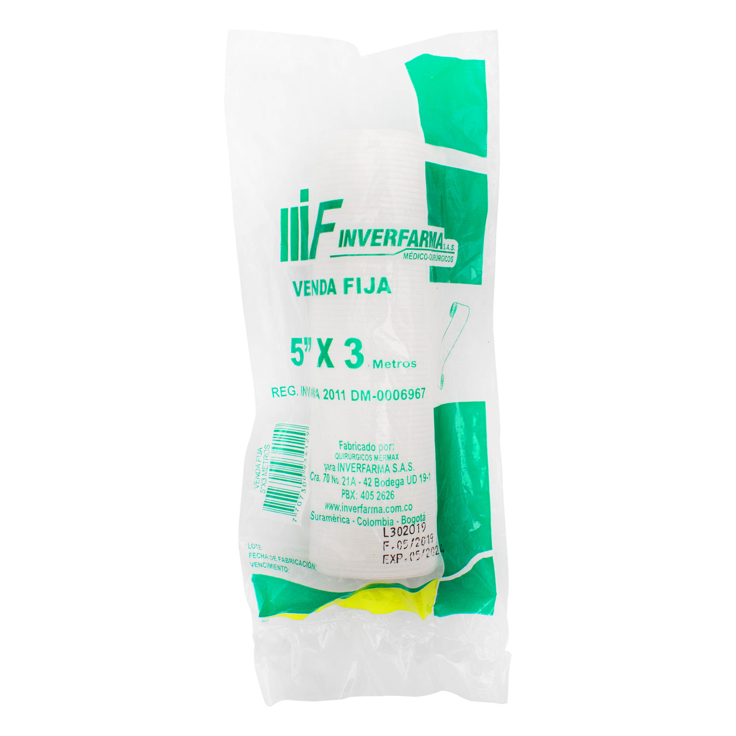 Venda Fija Blanca Ortopedia 5X3 Mt Mer Max Inverfarma