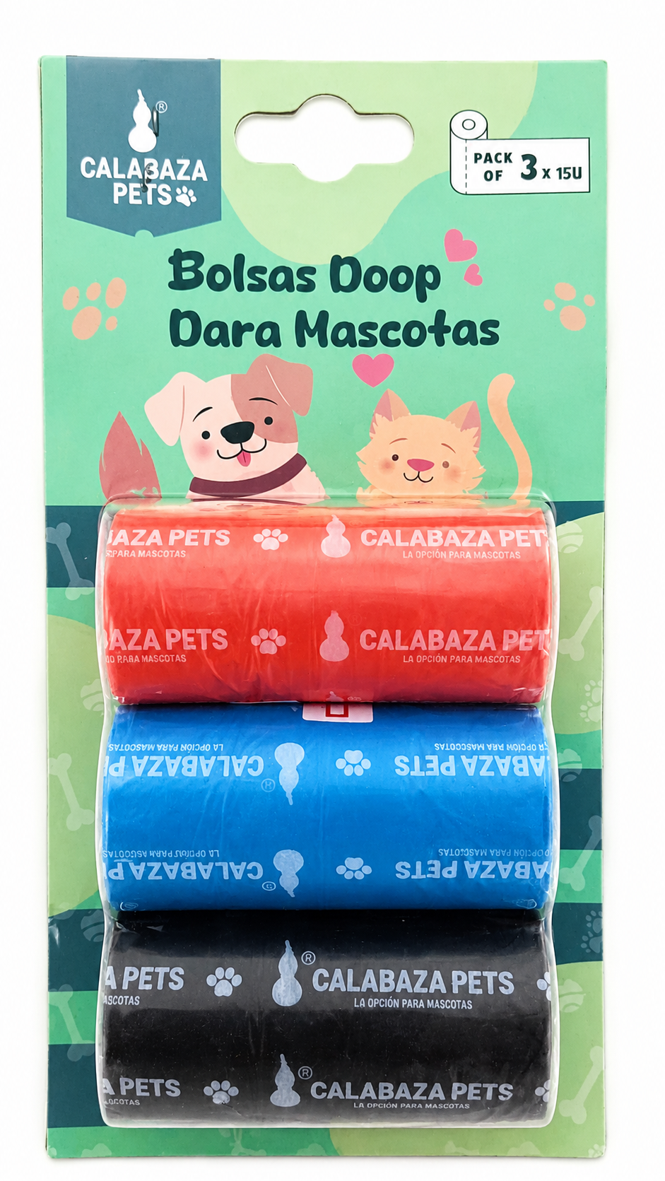 Bolsa Popo Biodegradable Calabaza Pets 15 Und