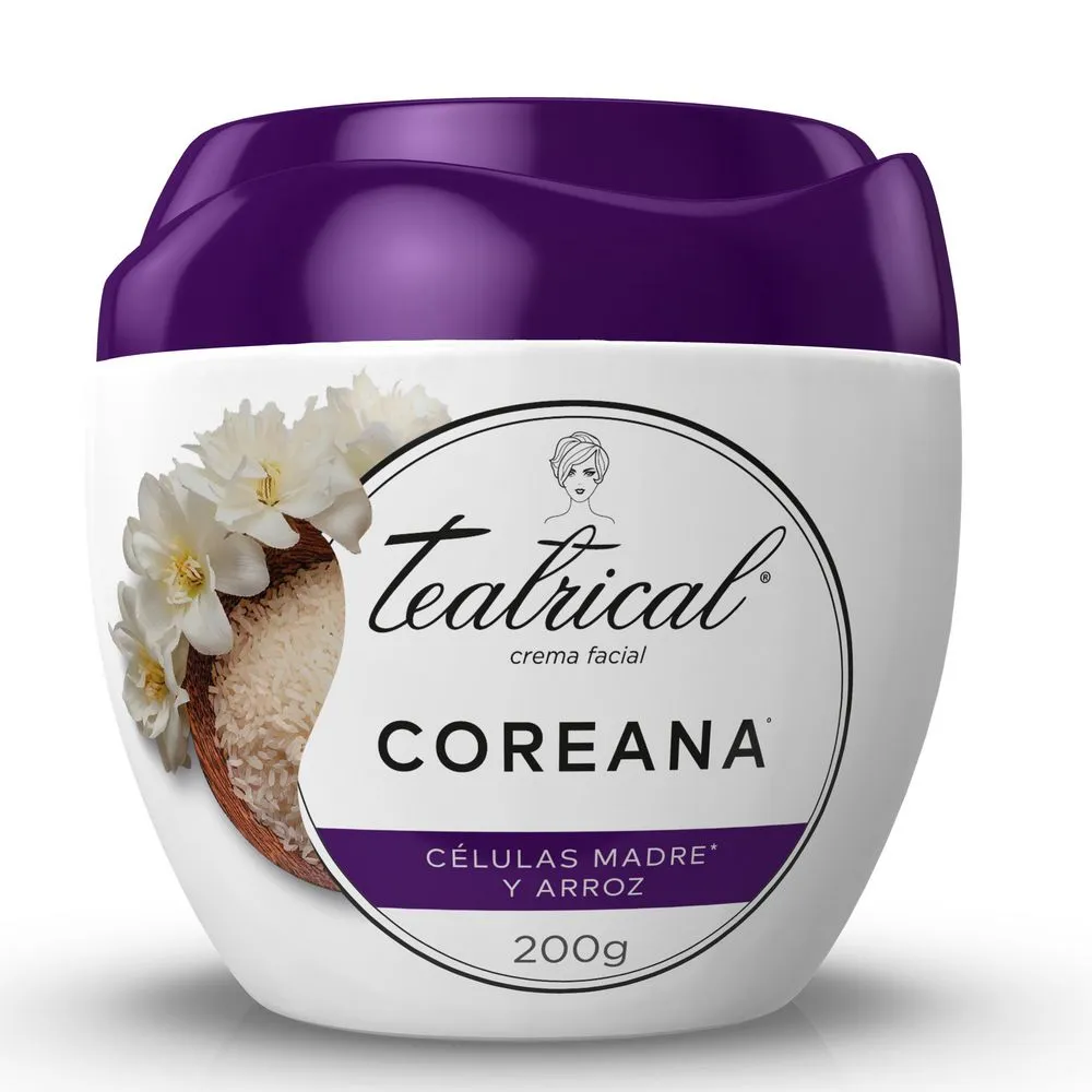 Teatrical Crema Humectante Coreana Celulas Madre Y Arroz