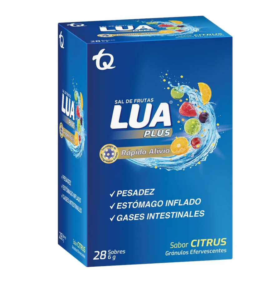 Sal De Frutas Lua Bicarbonato De Sodio + Simeticona Rapido Alivio Sabor A Citrus Granulos Efervescente