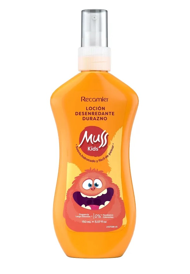 Locion Muss Desenredante Kids Durazno Spray