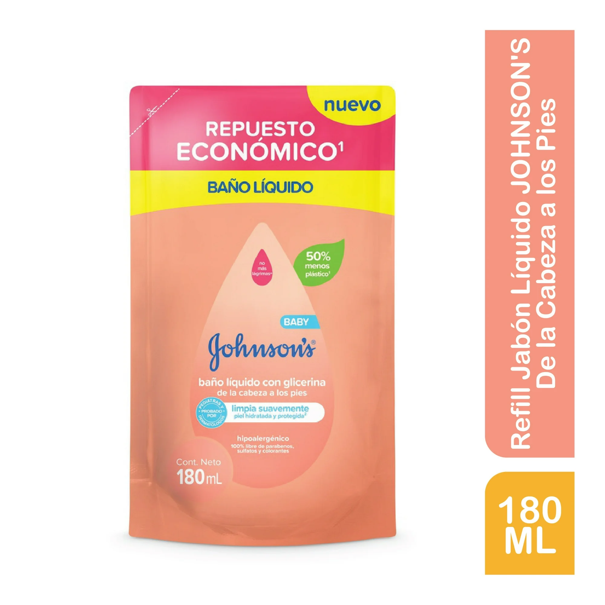 Baño Liquido Baby Johnsons Cabeza A Pies 180 mL