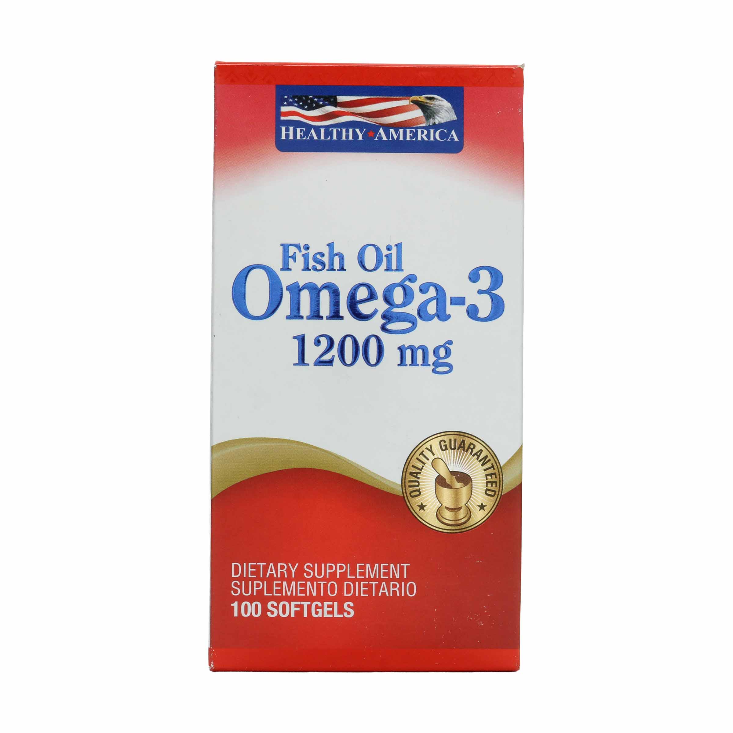 Omega 3 Fish Oil 1200 Mg Suplemento Dietario Softgels