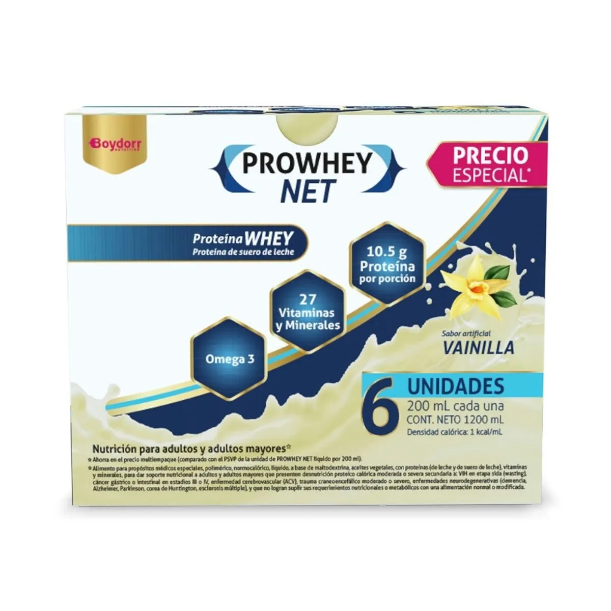 Prowhey Net Liquido Sabor Vainilla 200 mL