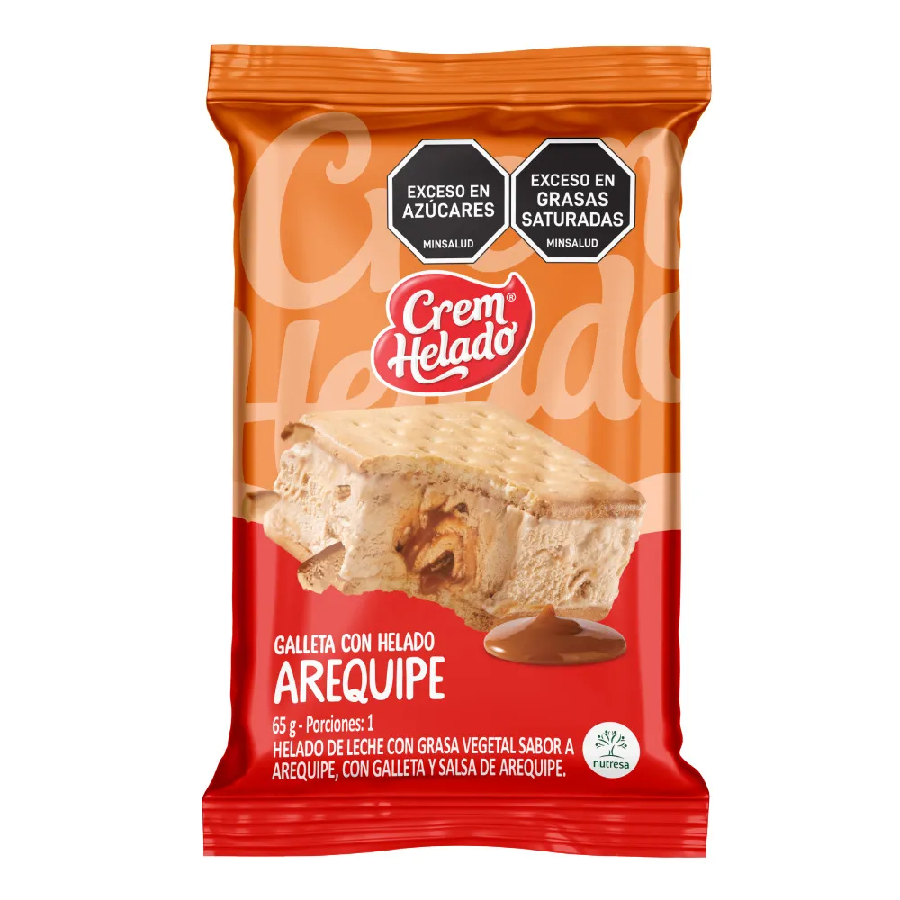 Galleta Con Helado Arequipe X 65 Gr