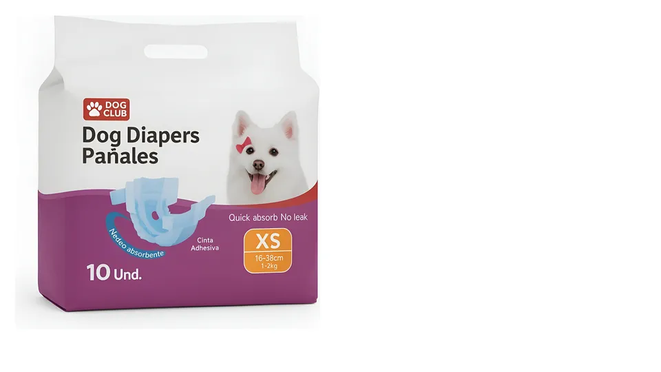 PAÑAL DOG DIAPERS MASCOTA TALLA XS