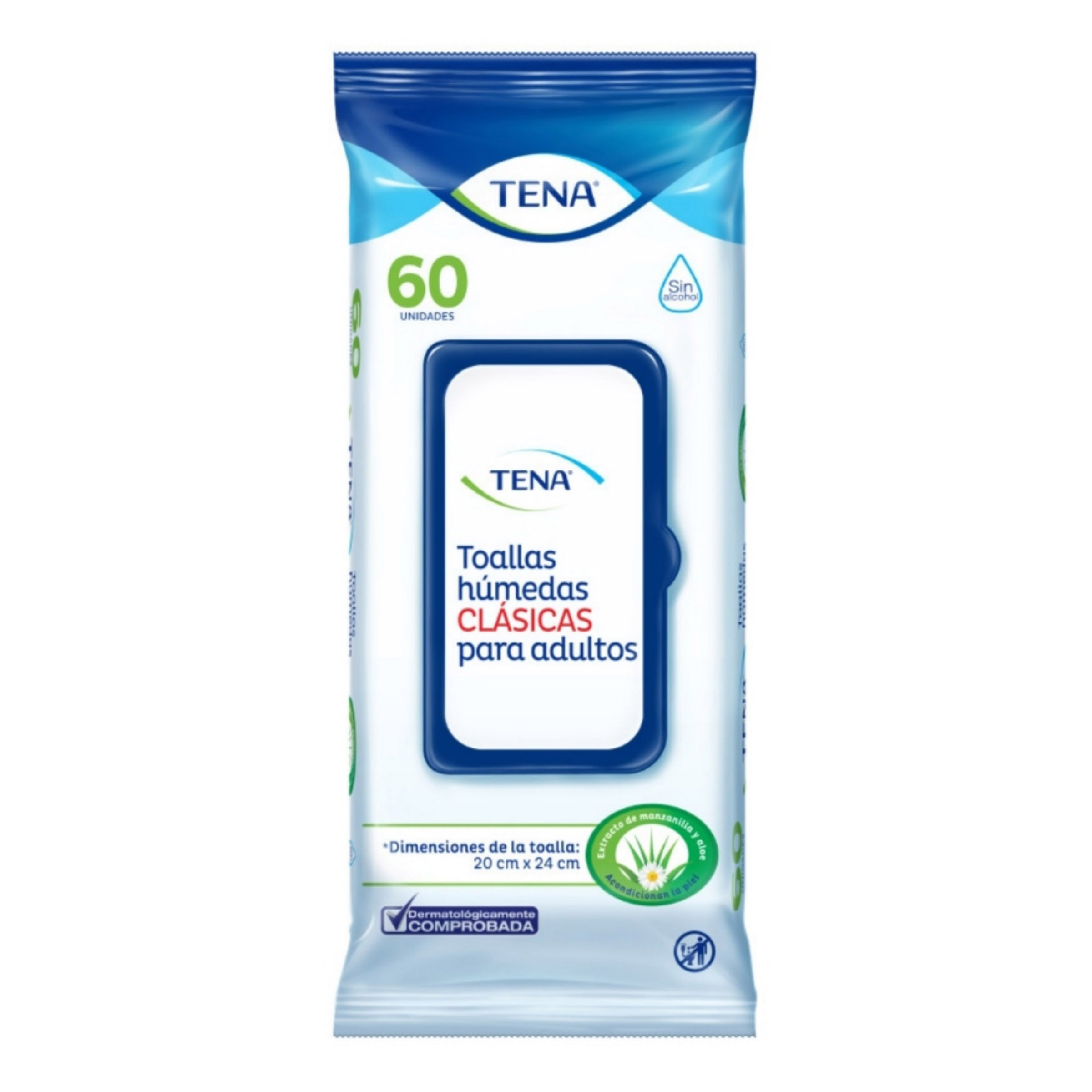 Toallas Humedas Clasicas Para Adultos Tena