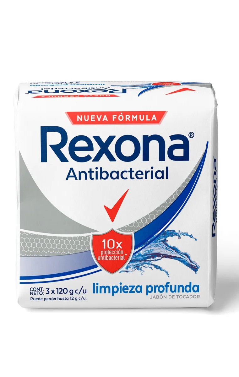 JABON REXONA ANTIB LIM/PROFU 120 GR 3 UNI
