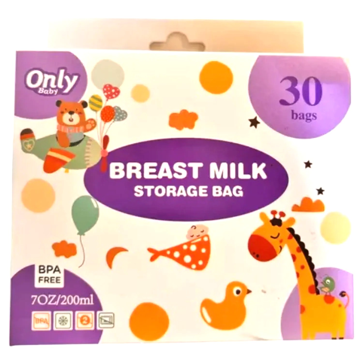 BOLSA PARA LECHE MATERNA 30 pcs 200 ML(BREAS MILK)