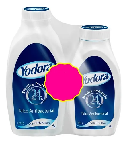 TALCO YODORA 120 GR+ 90 GR TALCO