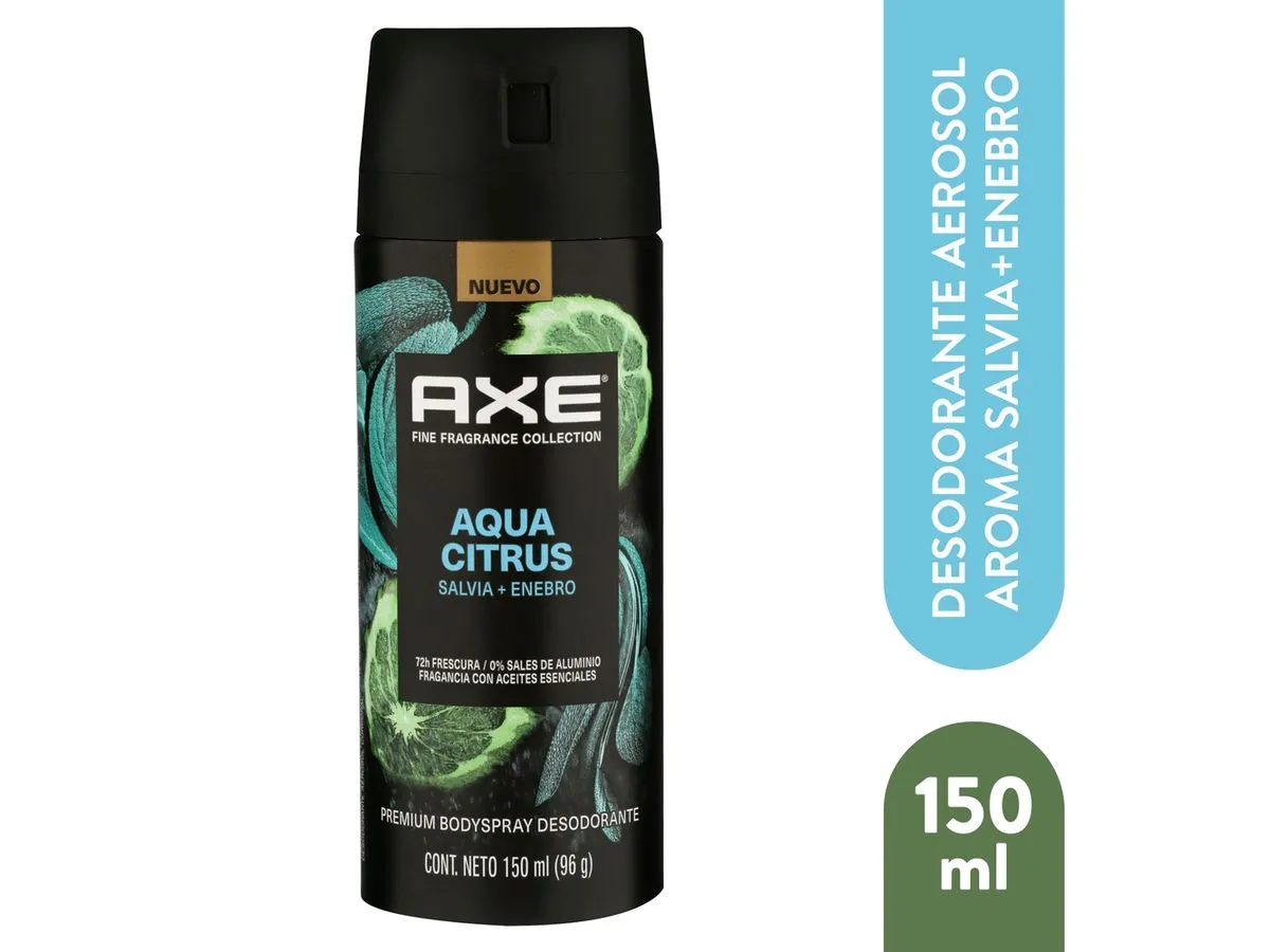 DESODORANTE  AXE SPRAY AQUA CITRUS 150 ML