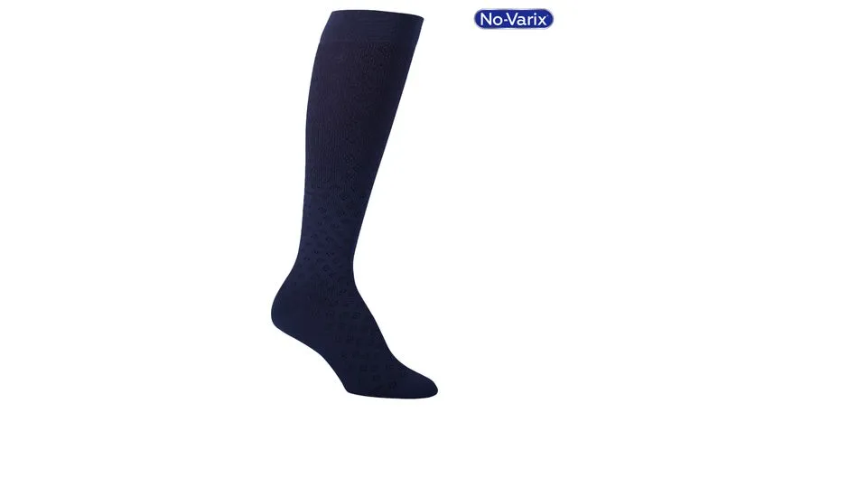 Media Novarix Navy Hombre 15-20 Negro Azulado Talla L