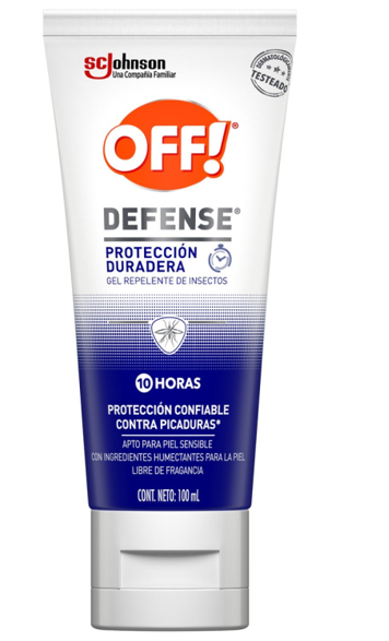 Repelente off defense gel tubo 100 ml