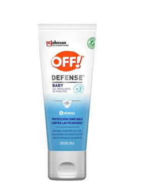 Repelente off defense baby gel 100 ml