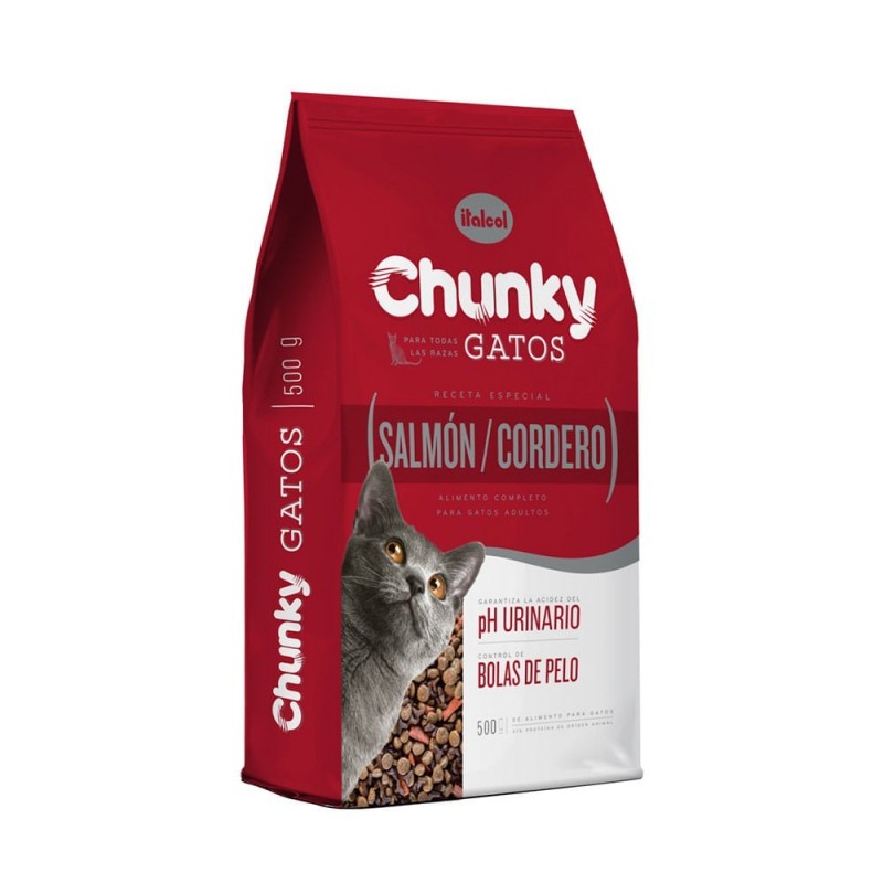 Chunky Gatos Salmón Y Cordero 500 Gr
