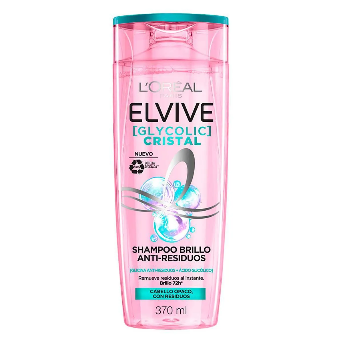 Shampoo El Vive Glycolic Crystal Brillo Anti-Residuos