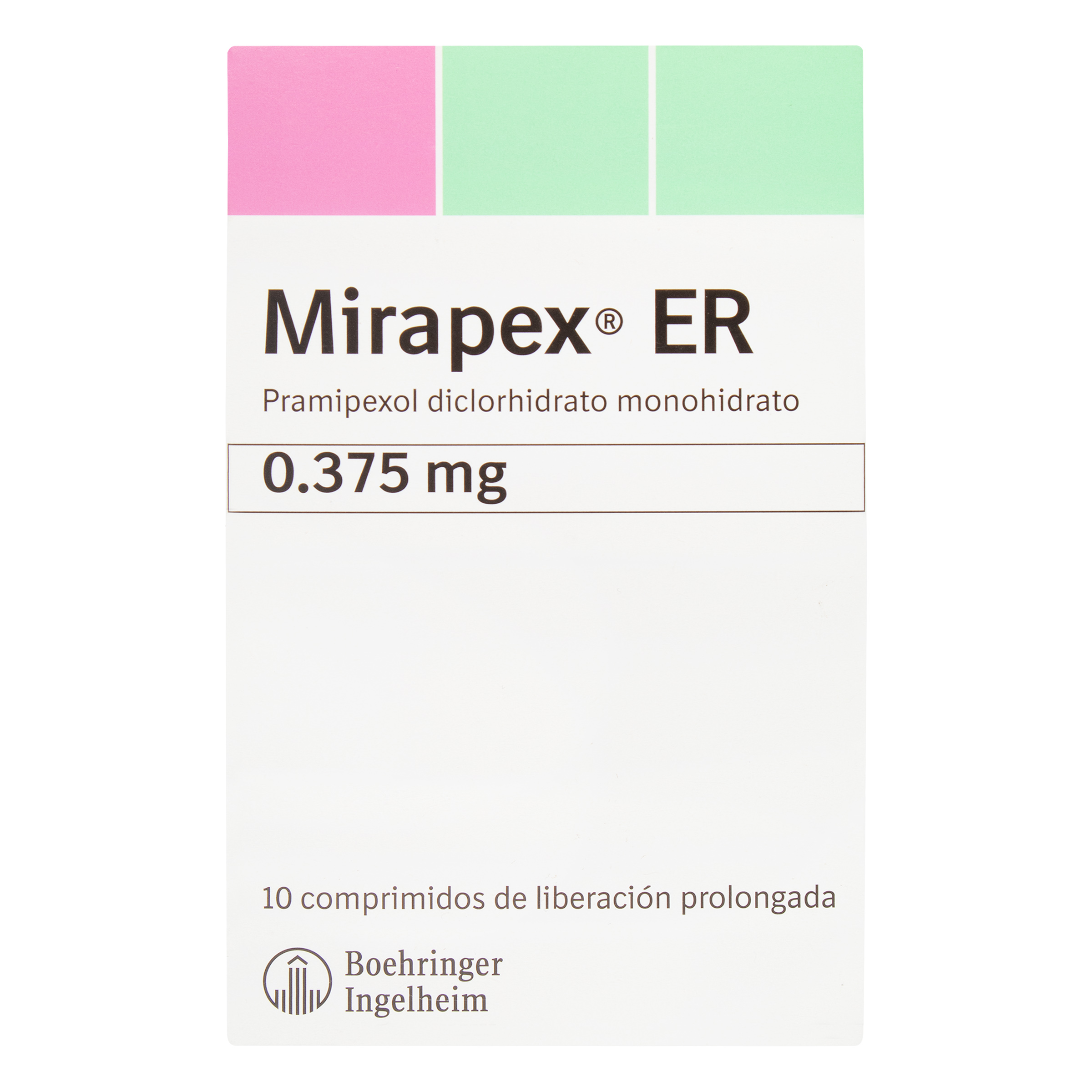 Mirapex Er Pramipexol Diclorhidrato Monohidrato 0.375 Mg Comprimidos De Liberación Prolongada