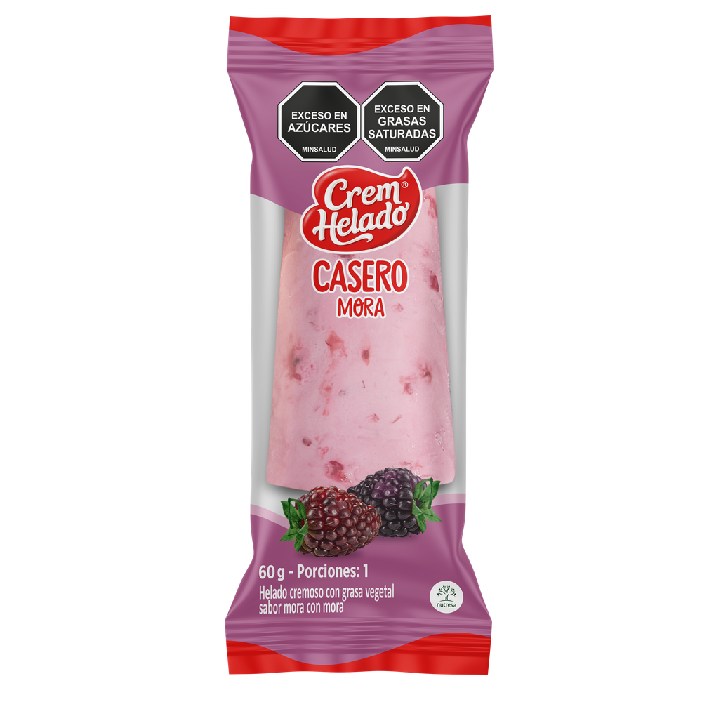 Helado Casero Mora 60 Gr