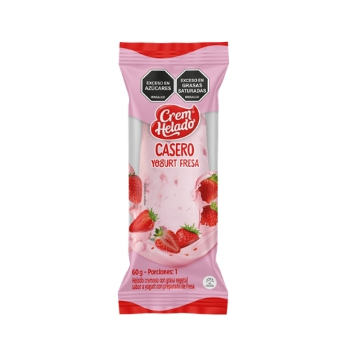 Helado Casero Yogurt Fresa 60 Gr