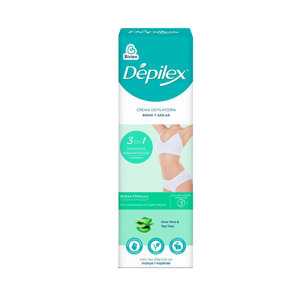 Crema Depilatoria Depilex Bikini Y Axilas 3 En 1