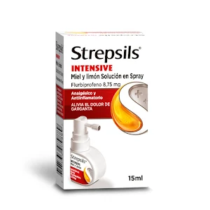 Strepsils Intensive Flurbiprofeno 8.75 Mg Sabor A Miel Y Limon