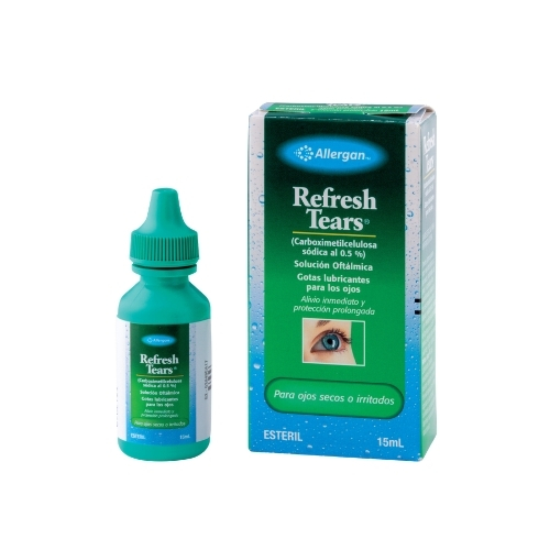 Refresh Tears Carboximetilcelulosa Sodica 0.5% Gotas Lubricantes Esteril