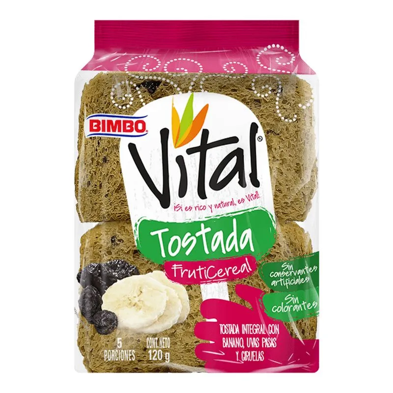 Tostadas Vital Fruticereal 120 Gr
