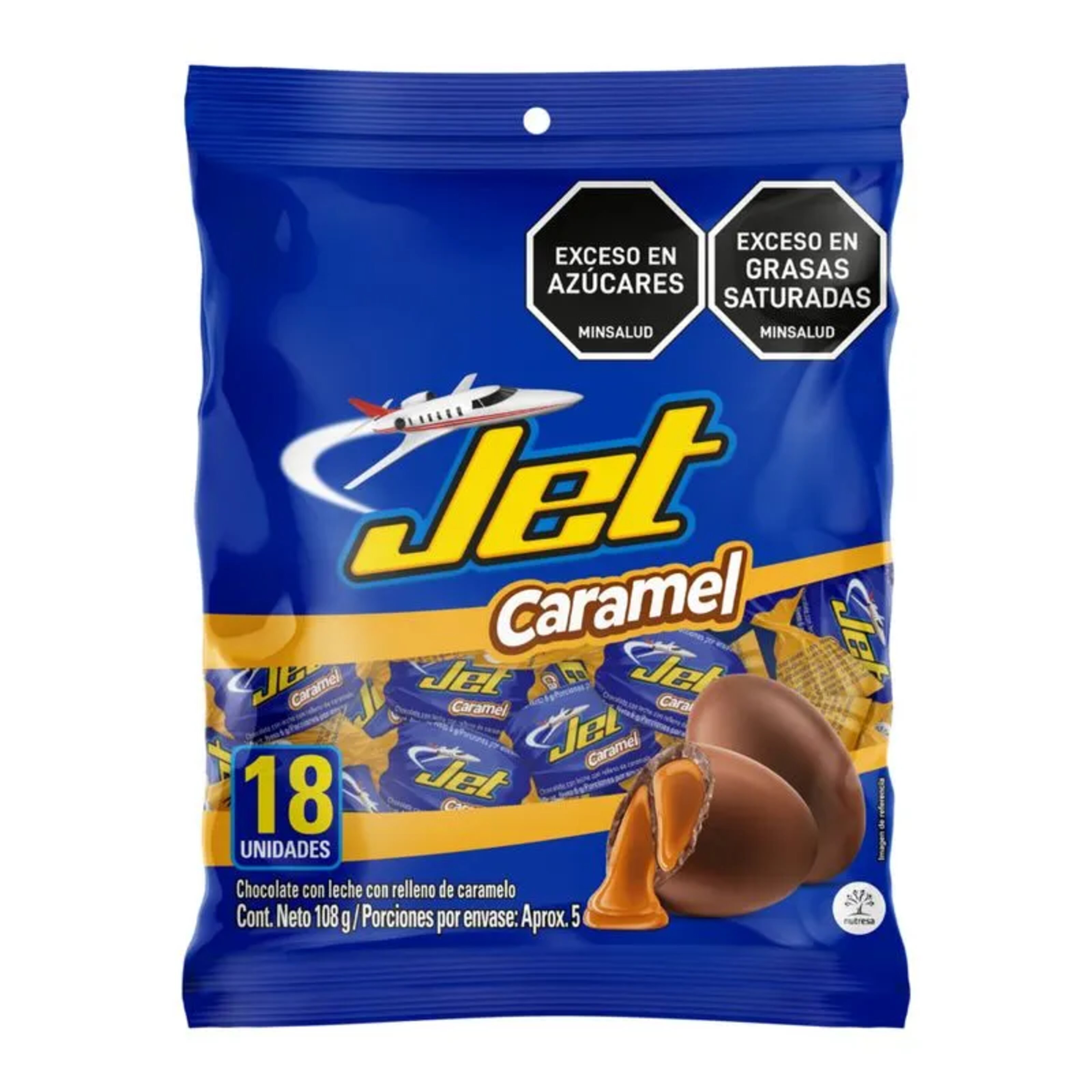 Chocolatina Jet Caramel 6 Gr