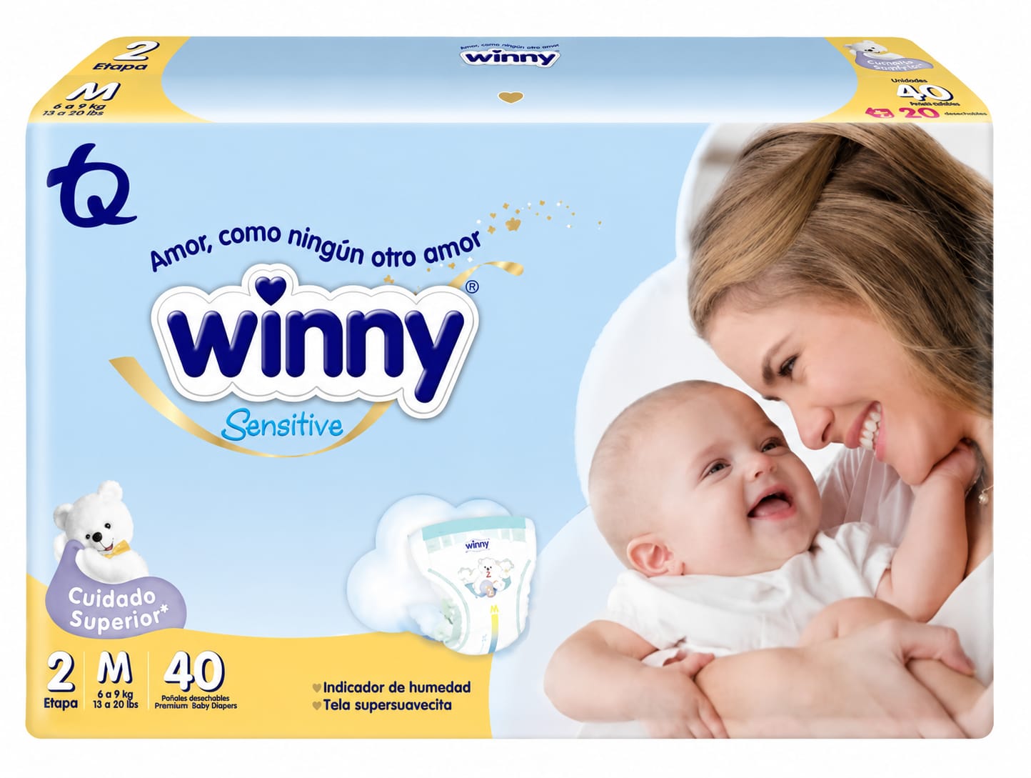 Pañal Winny Sensitive Etapa 2