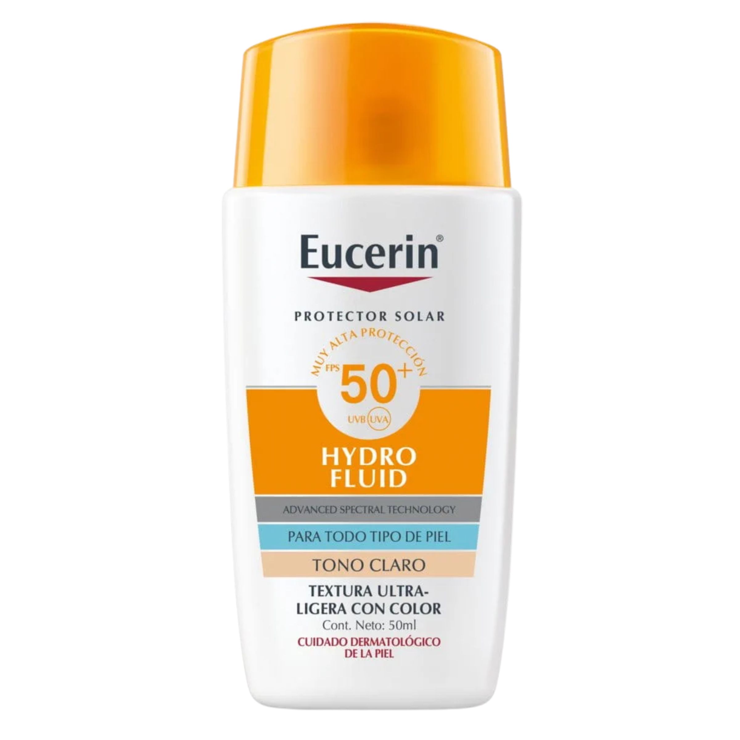 Bloqueador Eucerin Hydro Fluido Fps 50+ Tono Claro