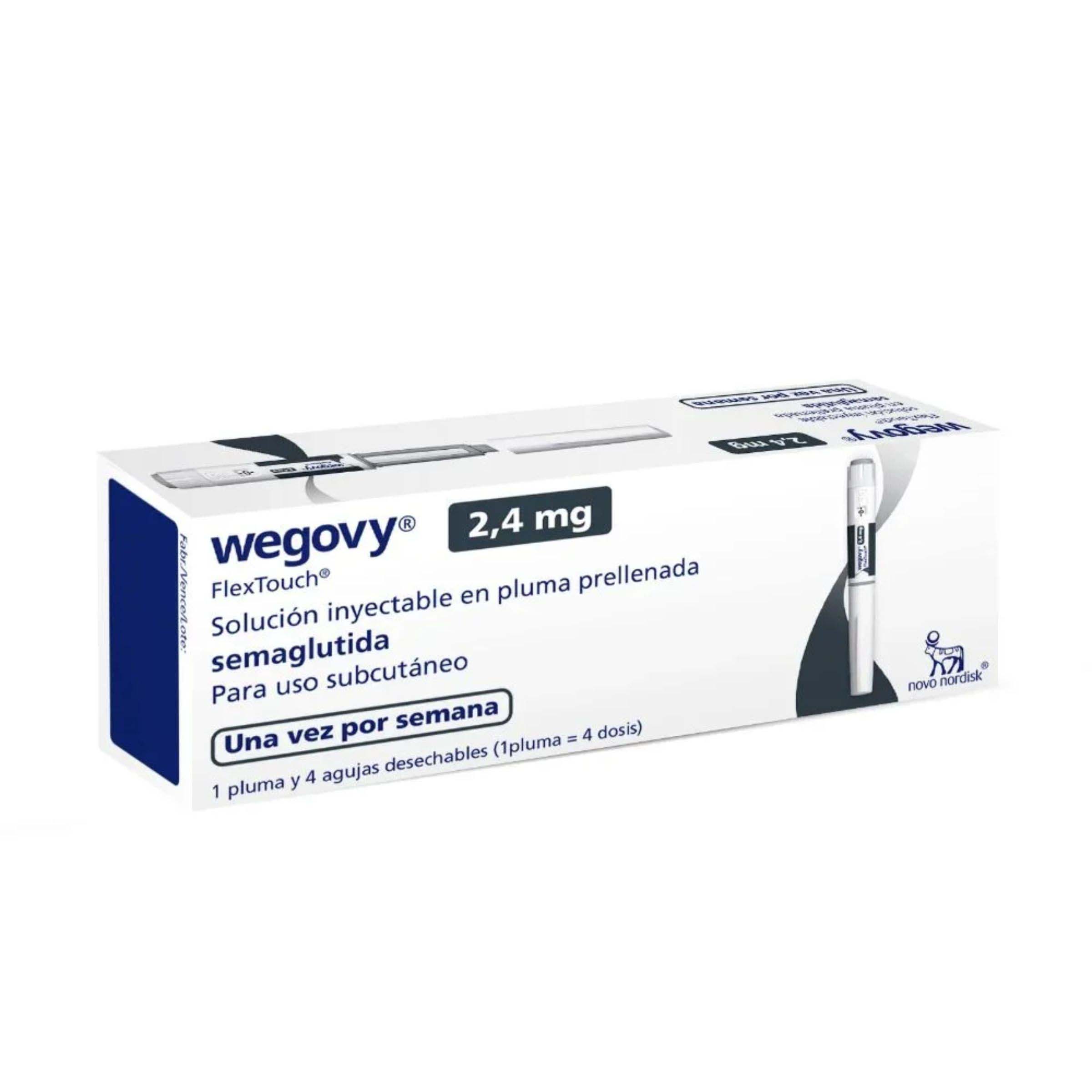 Wegovy 2.4 Mg Semaglutida Solucion Inyectable 4 Dosis