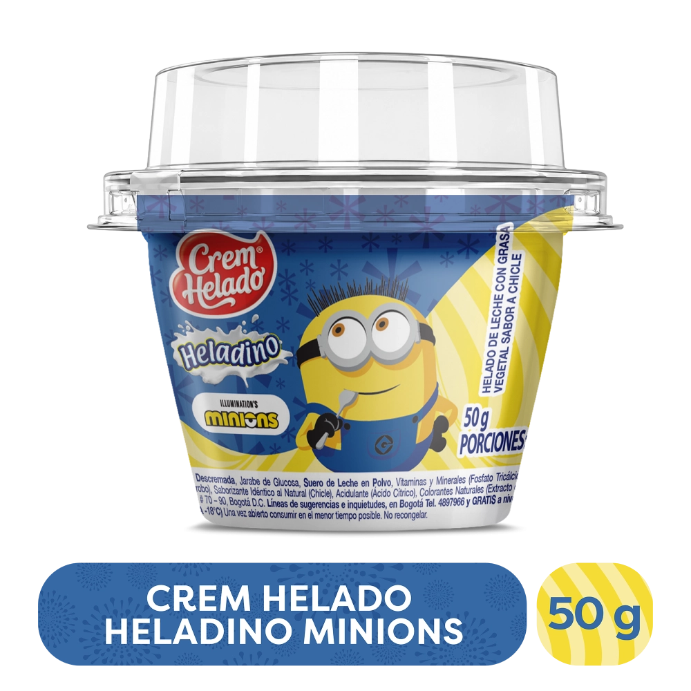 Helado Heladino Vaso Minions 50 Gr