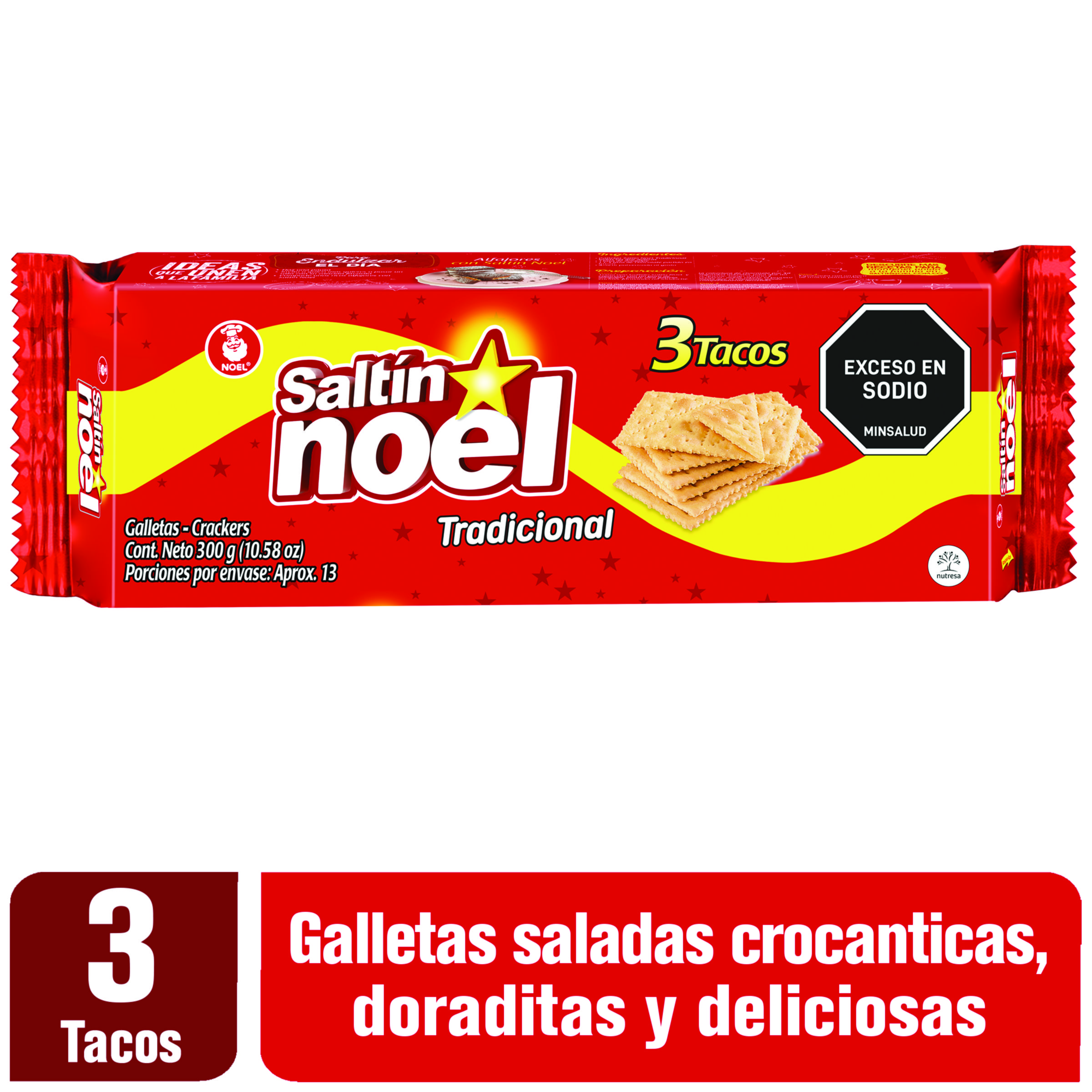 Galleta Saltin Noel Tradicional 3 Tacos
