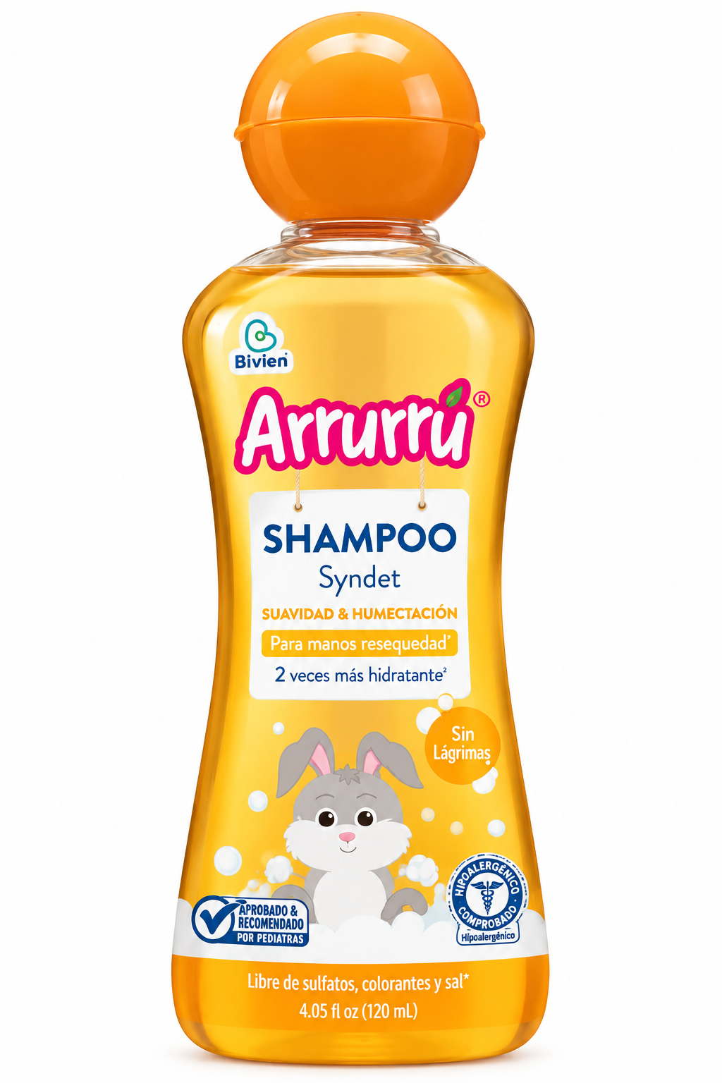 Shampoo Arrurru Syndet Suavidad Y Humectacion Amarillo