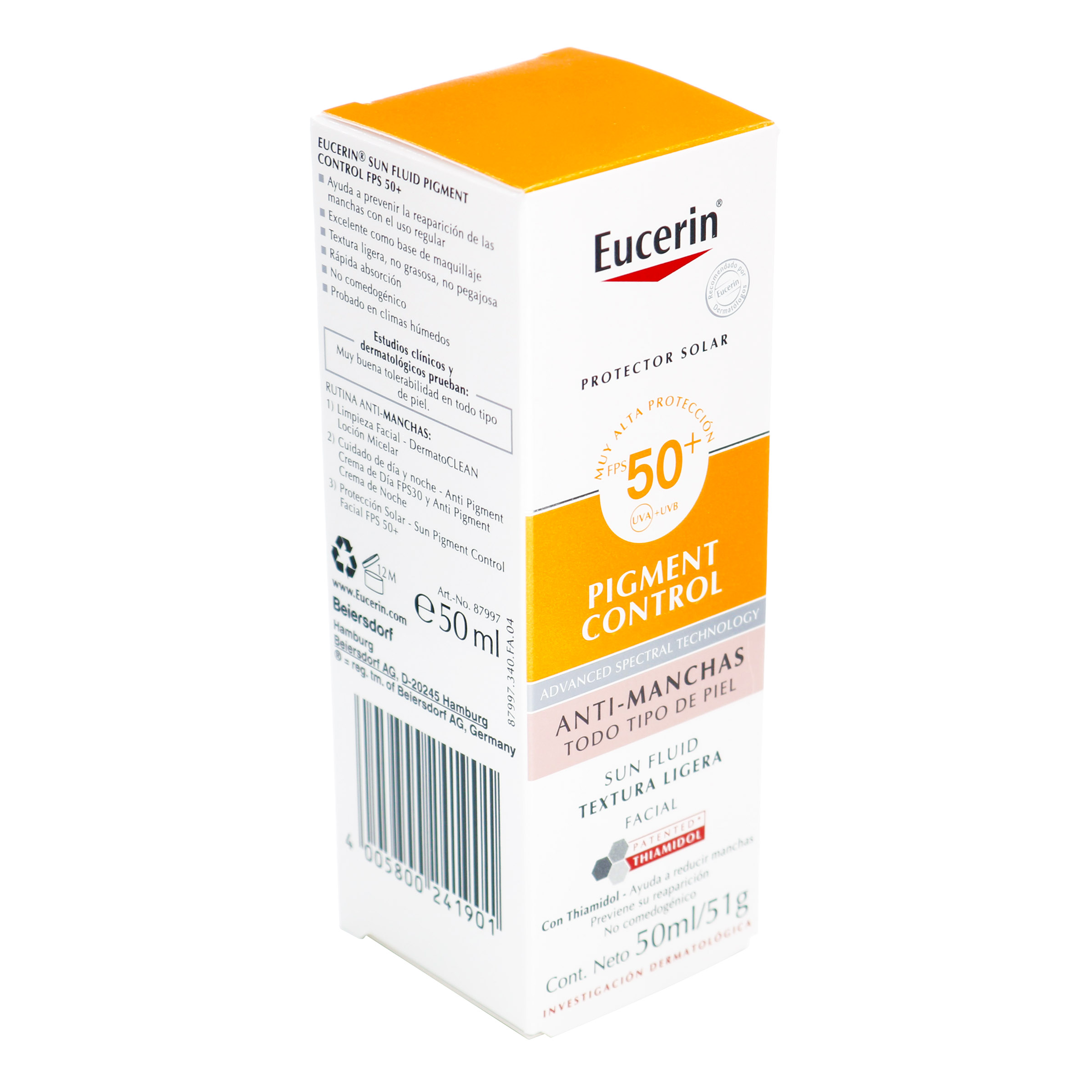 BLOQUEADOR EUCERIN FPS 50 SUN PIGM/CONTROL 50 ML