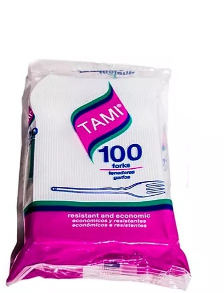 Tenedores Grandes Desechables Tami