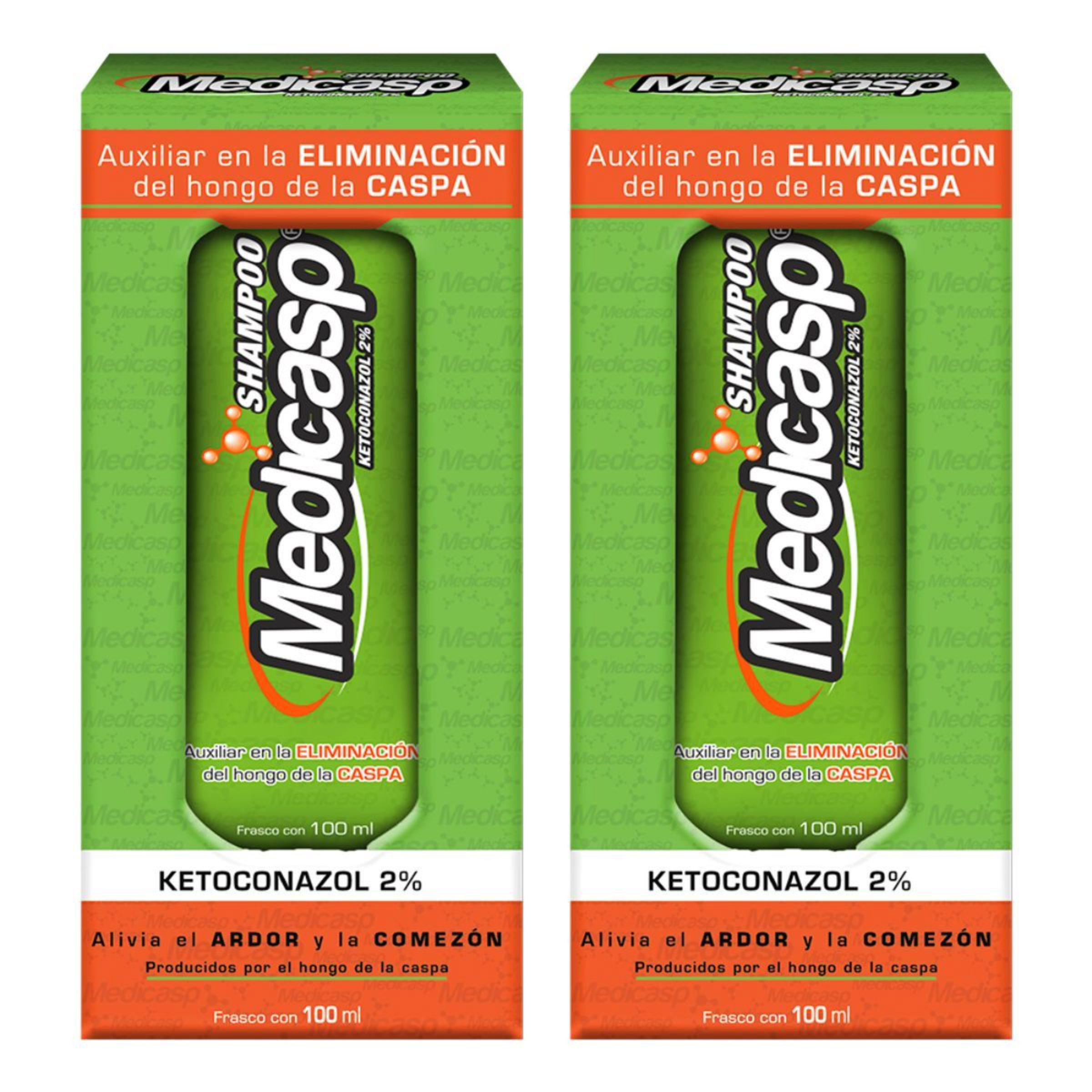 Shampoo Medicasp Ketoconazol Alivia El Ardor y La Comezon 2 X 1