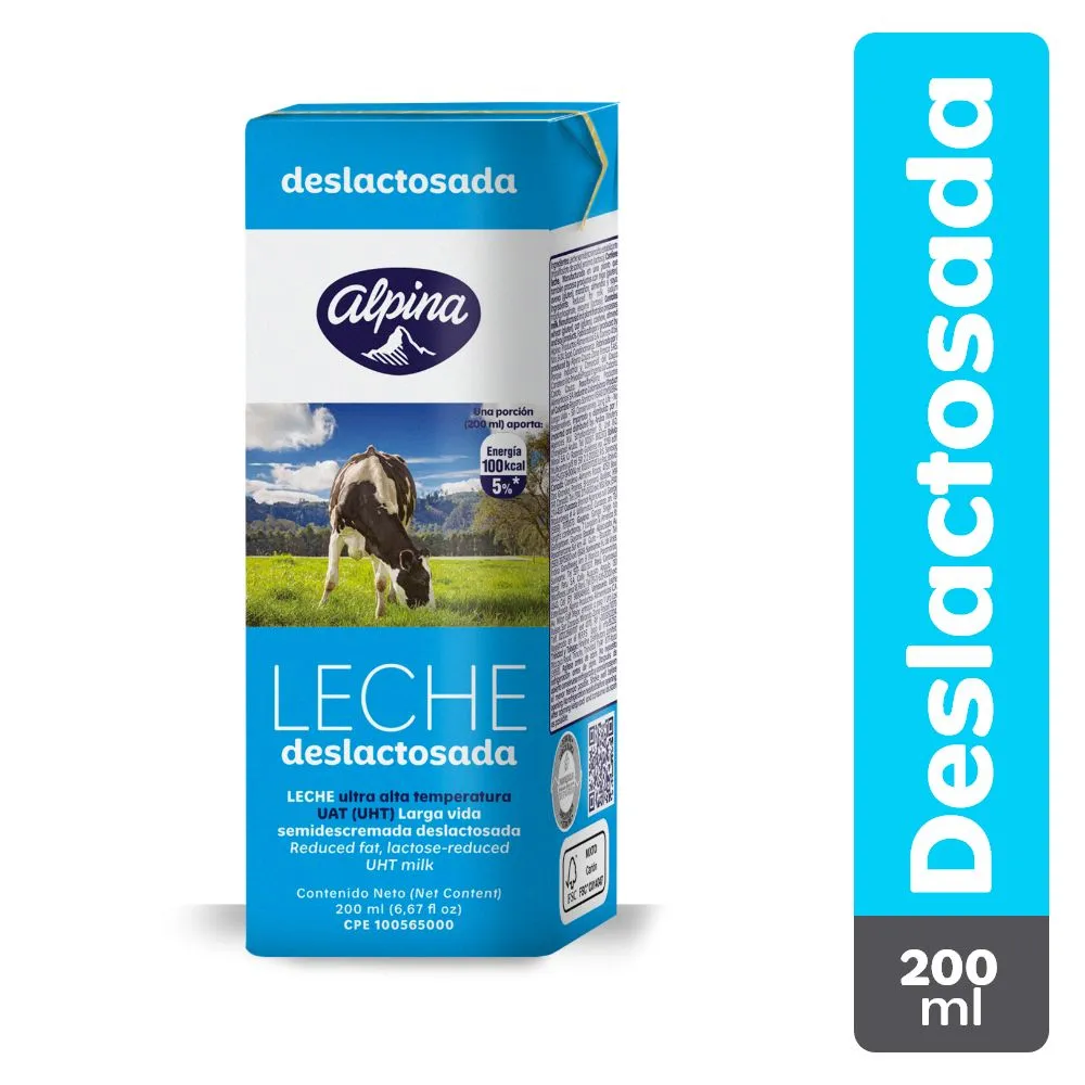 LECHE ALPINA DESLACTOSADA 200 ML